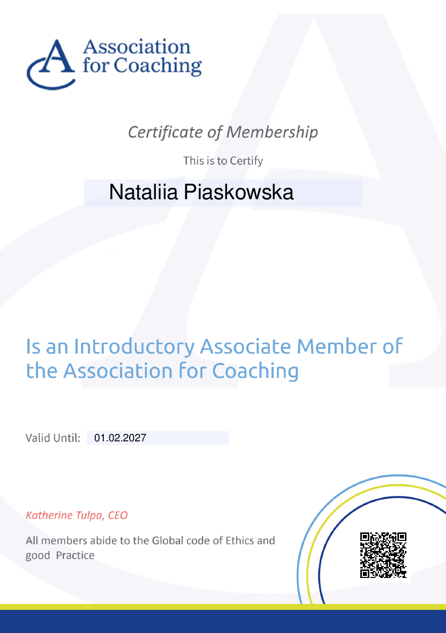 AC Member Certificate